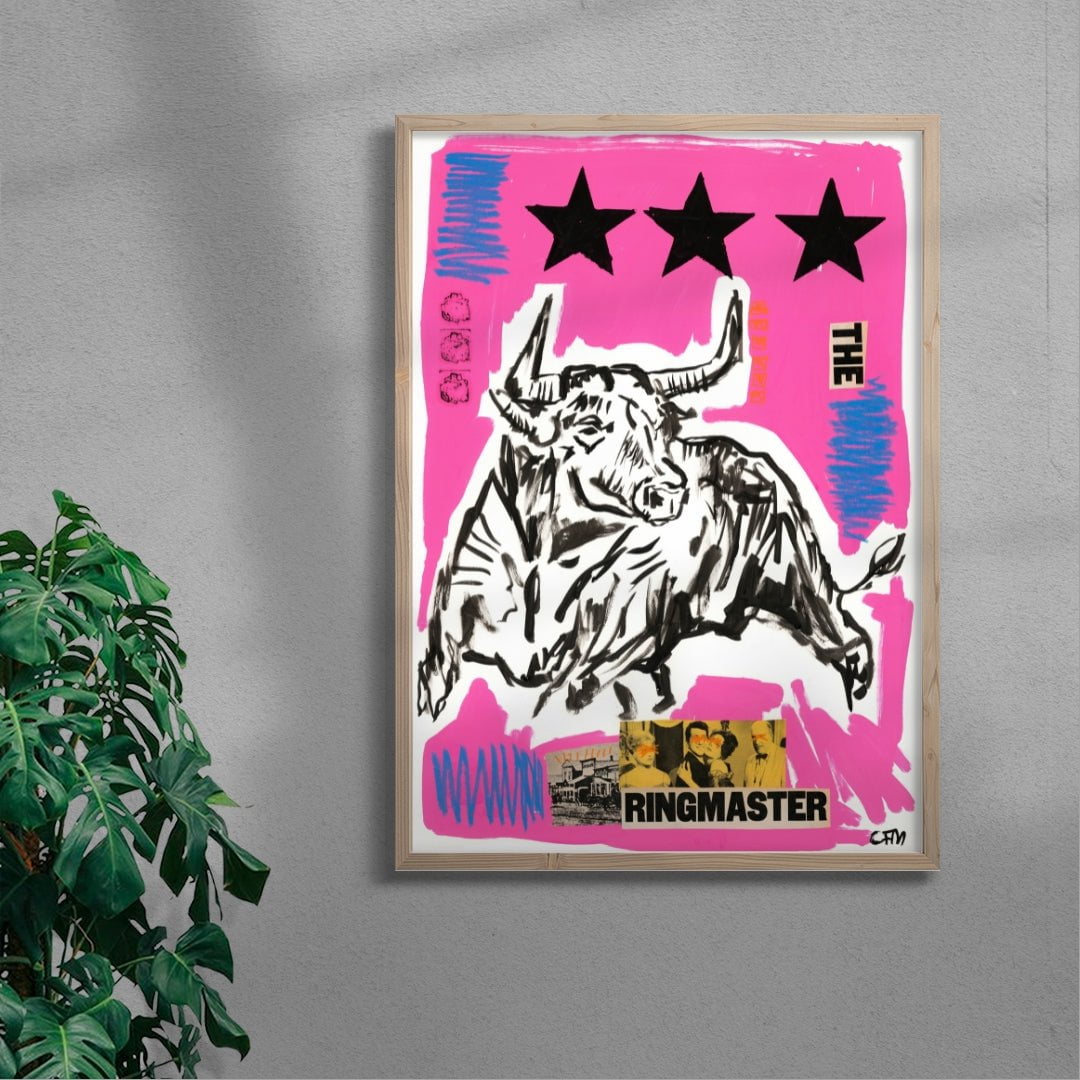 The Ringmaster contemporary wall art print by Caitlin Flood-Molyneux - sold by DROOL