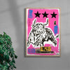 The Ringmaster contemporary wall art print by Caitlin Flood-Molyneux - sold by DROOL