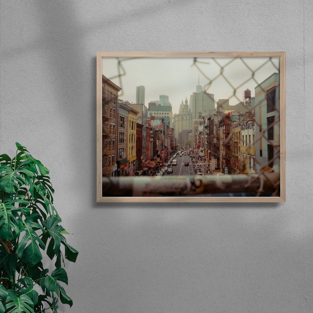 A View Into Chinatown contemporary wall art print by Francesco Aglieri Rinella - sold by DROOL