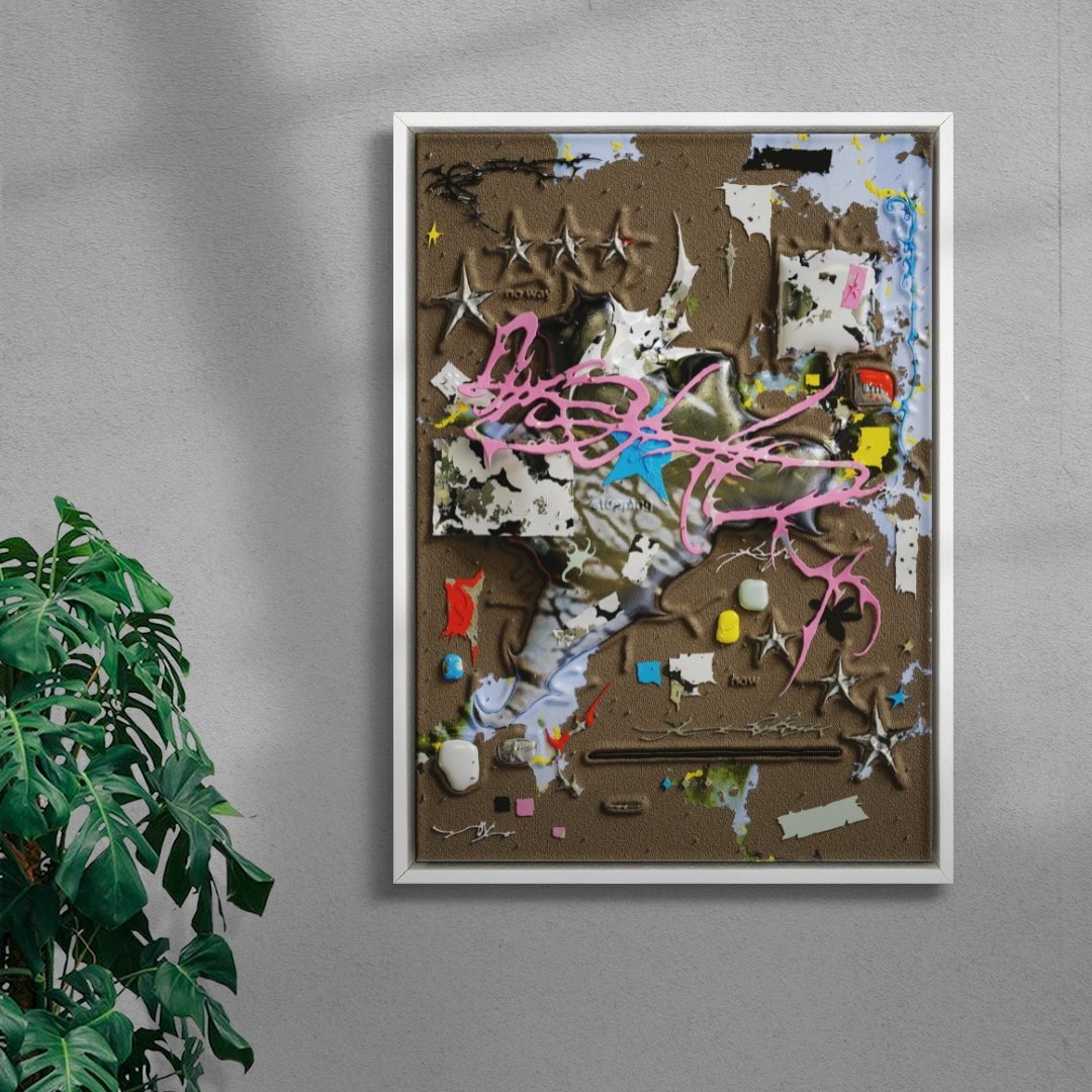 No Way I'm Stopping Now contemporary wall art print by Kitasavi - sold by DROOL