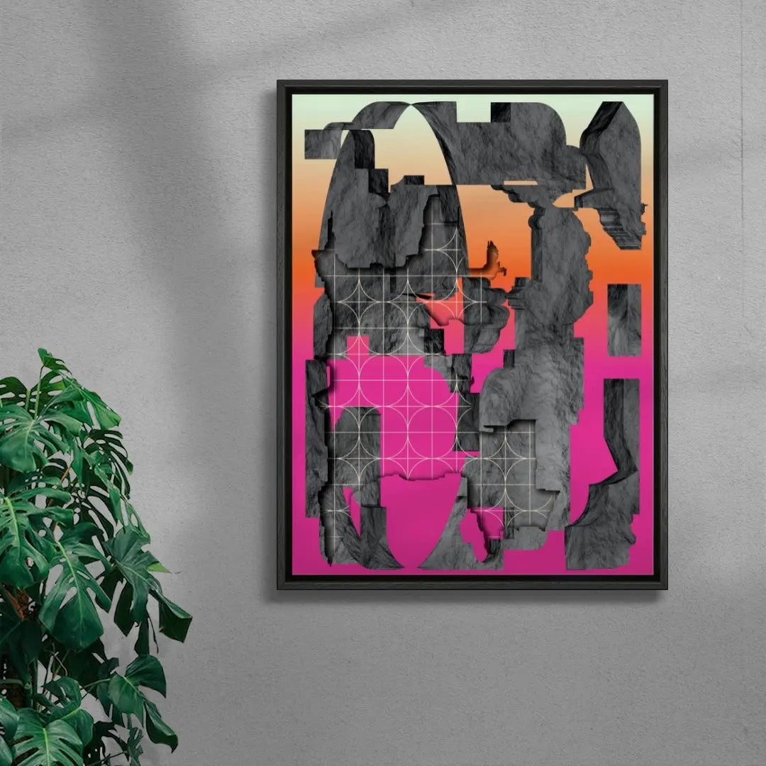Worldbuilding contemporary wall art print by Klara Troost - sold by DROOL