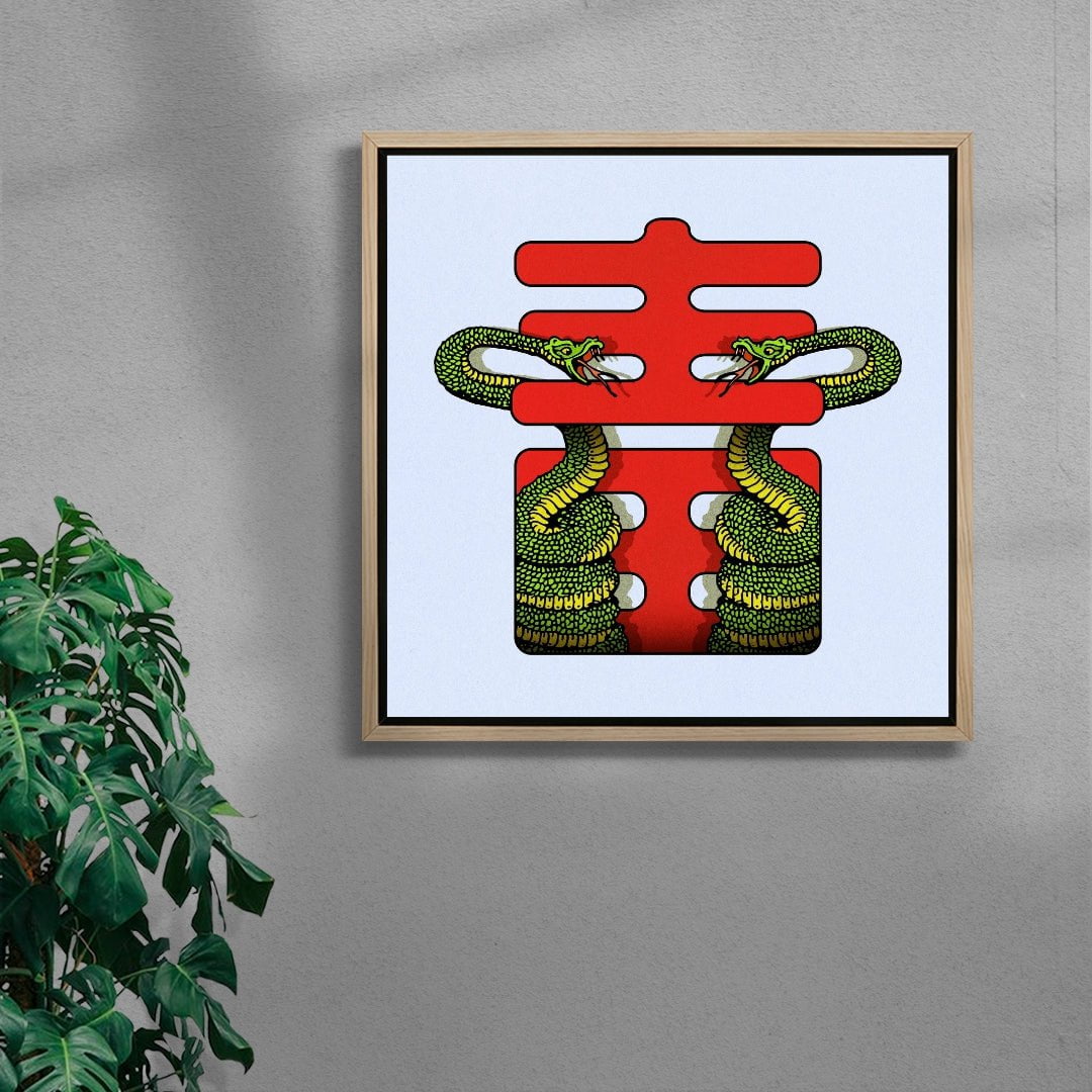 Venom contemporary wall art print by Othman Zougam - sold by DROOL