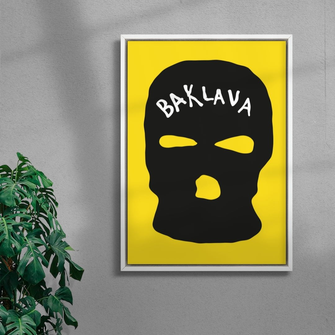 Baklava contemporary wall art print by Max Blackmore - sold by DROOL