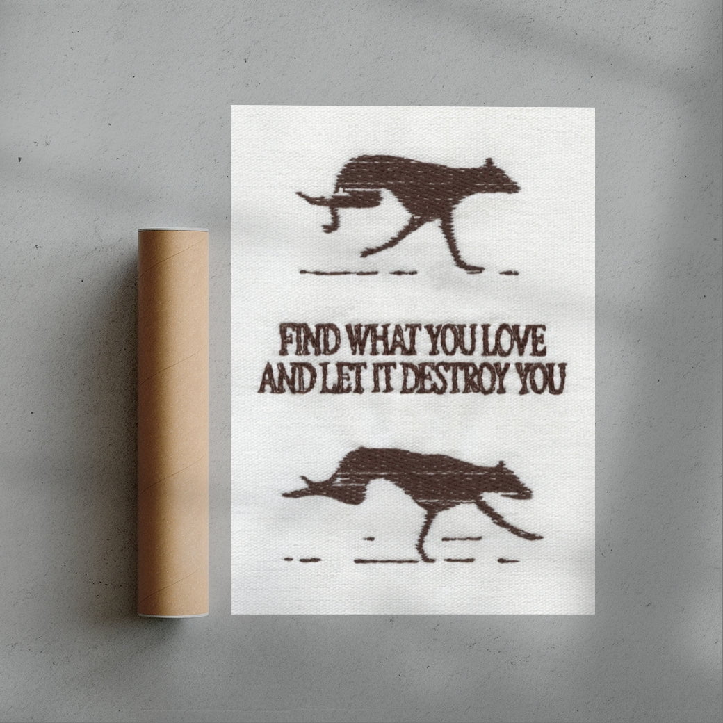 Let It Destroy You contemporary wall art print by Alexander Khabbazi - sold by DROOL