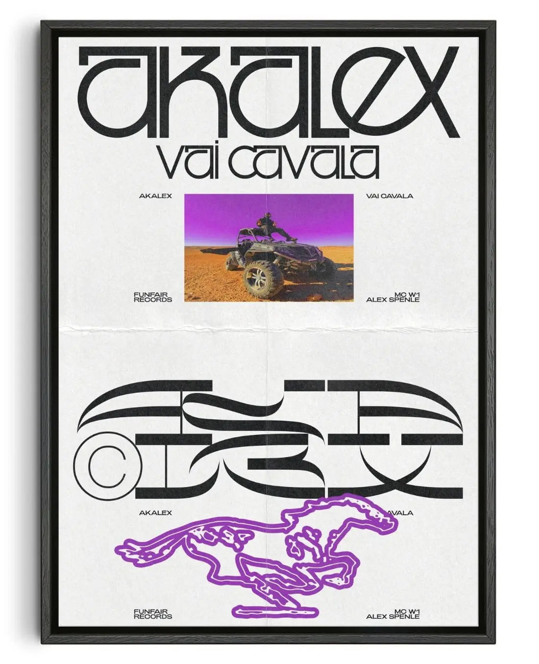 Akalex | Vai Cavala contemporary wall art print by Jules Bigot - sold by DROOL