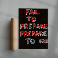 Thumbnail for Prepare To Fai contemporary wall art print by Times New Roadman - sold by DROOL