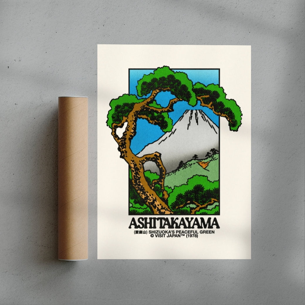 Ashitakayama contemporary wall art print by Othman Zougam - sold by DROOL