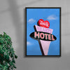 Lonely Hearts Hotel contemporary wall art print by Laurie Campbell - sold by DROOL
