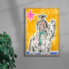 Honourable contemporary wall art print by Caitlin Flood-Molyneux - sold by DROOL