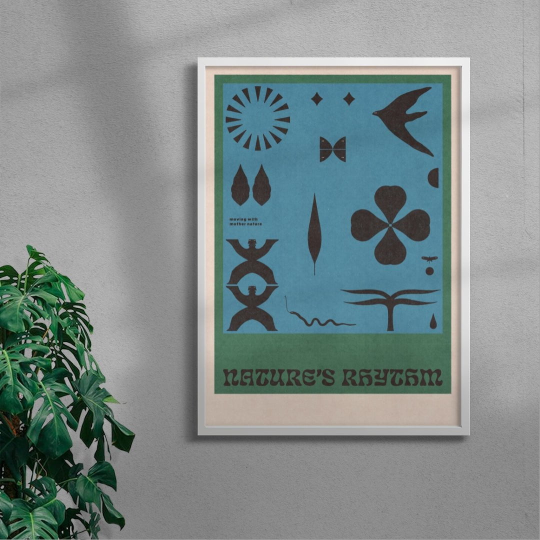 Nature's Rhythm 2 contemporary wall art print by Imo Sinclair - sold by DROOL