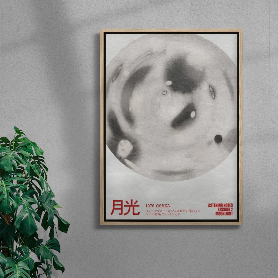 Moonlight contemporary wall art print by Henry M. - sold by DROOL