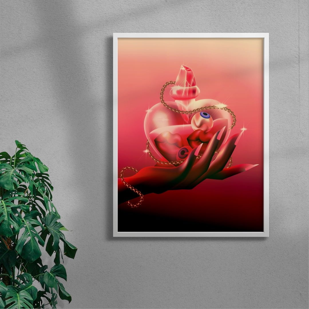 Enemies to Lovers contemporary wall art print by Paulina Almira - sold by DROOL
