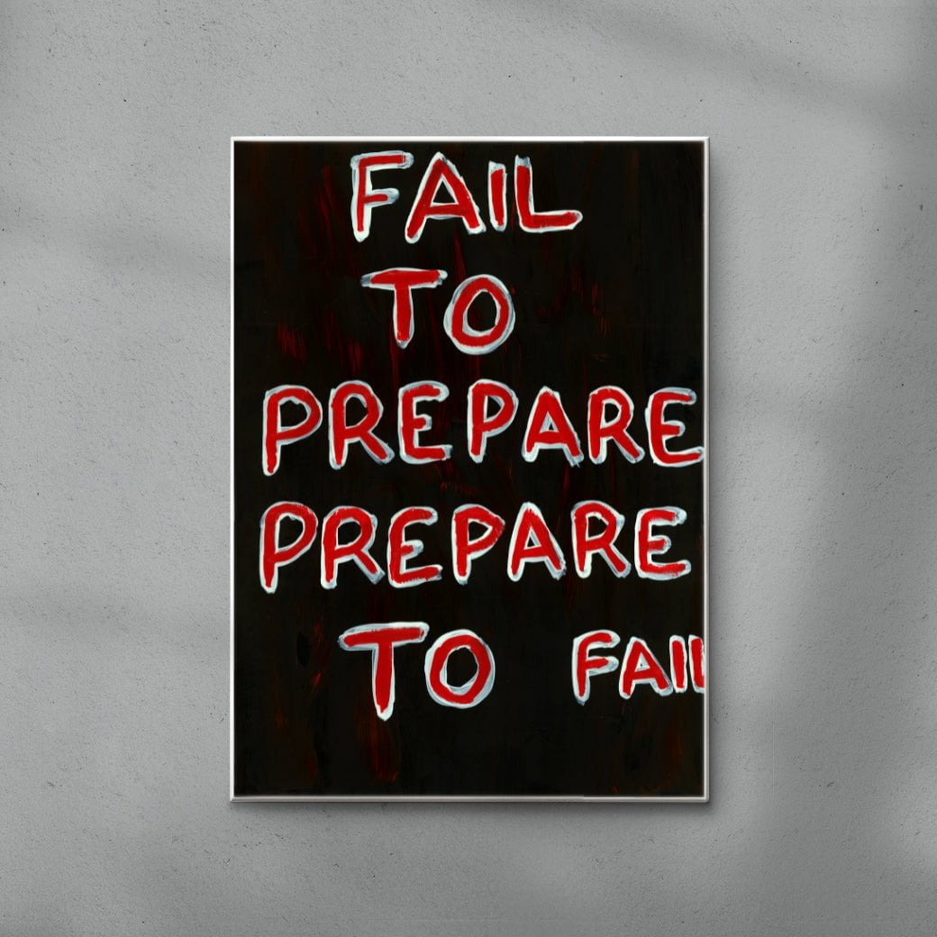 Prepare To Fai contemporary wall art print by Times New Roadman - sold by DROOL