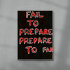 Prepare To Fai contemporary wall art print by Times New Roadman - sold by DROOL