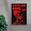 Outlaw contemporary wall art print by Utsav Verma - sold by DROOL