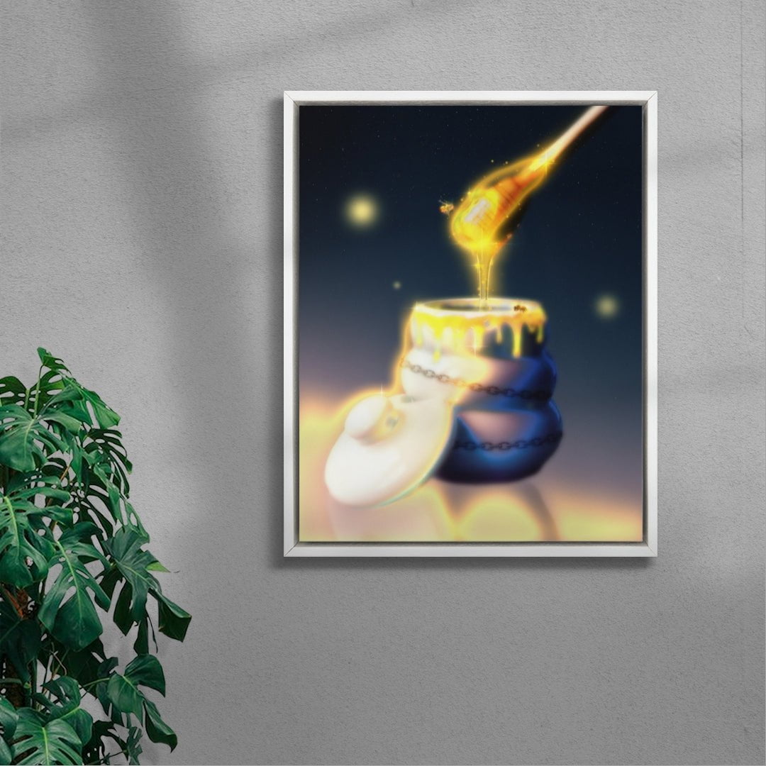 Sticky Dreams contemporary wall art print by Ed Reika - sold by DROOL