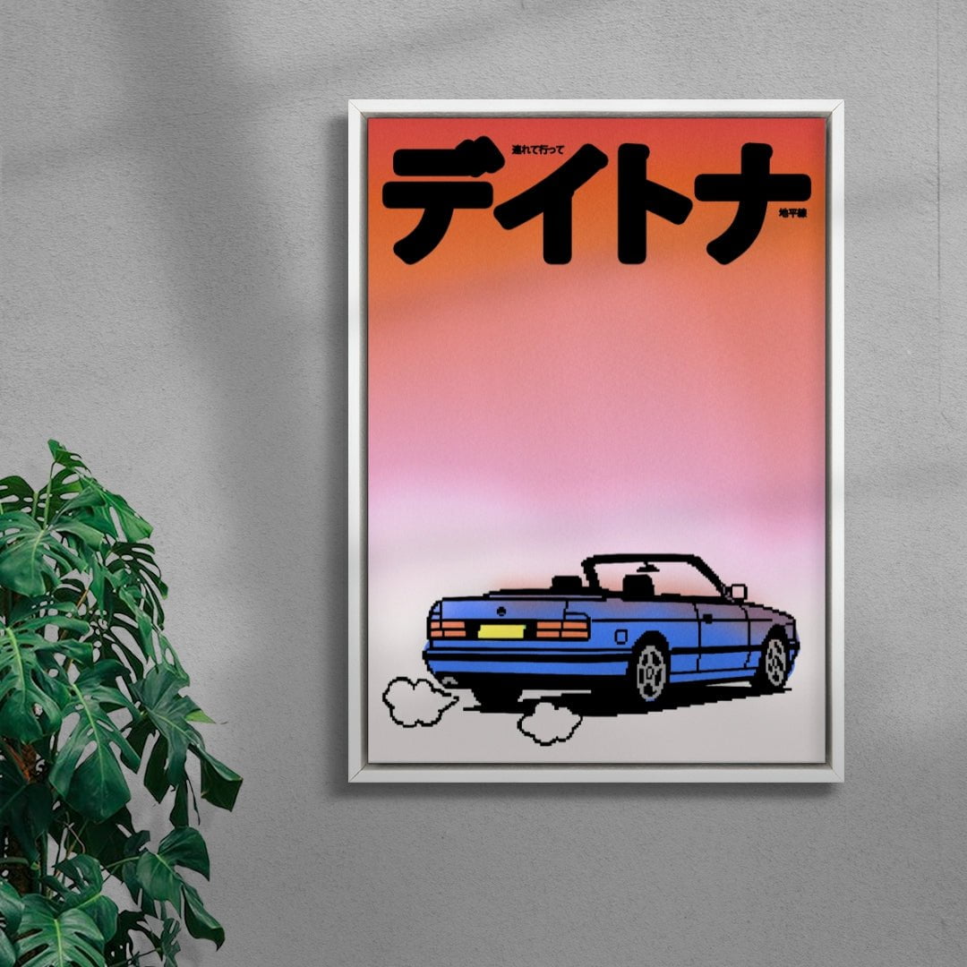 Ridge Racer Revolution (Dusk) contemporary wall art print by Will Da Costa - sold by DROOL