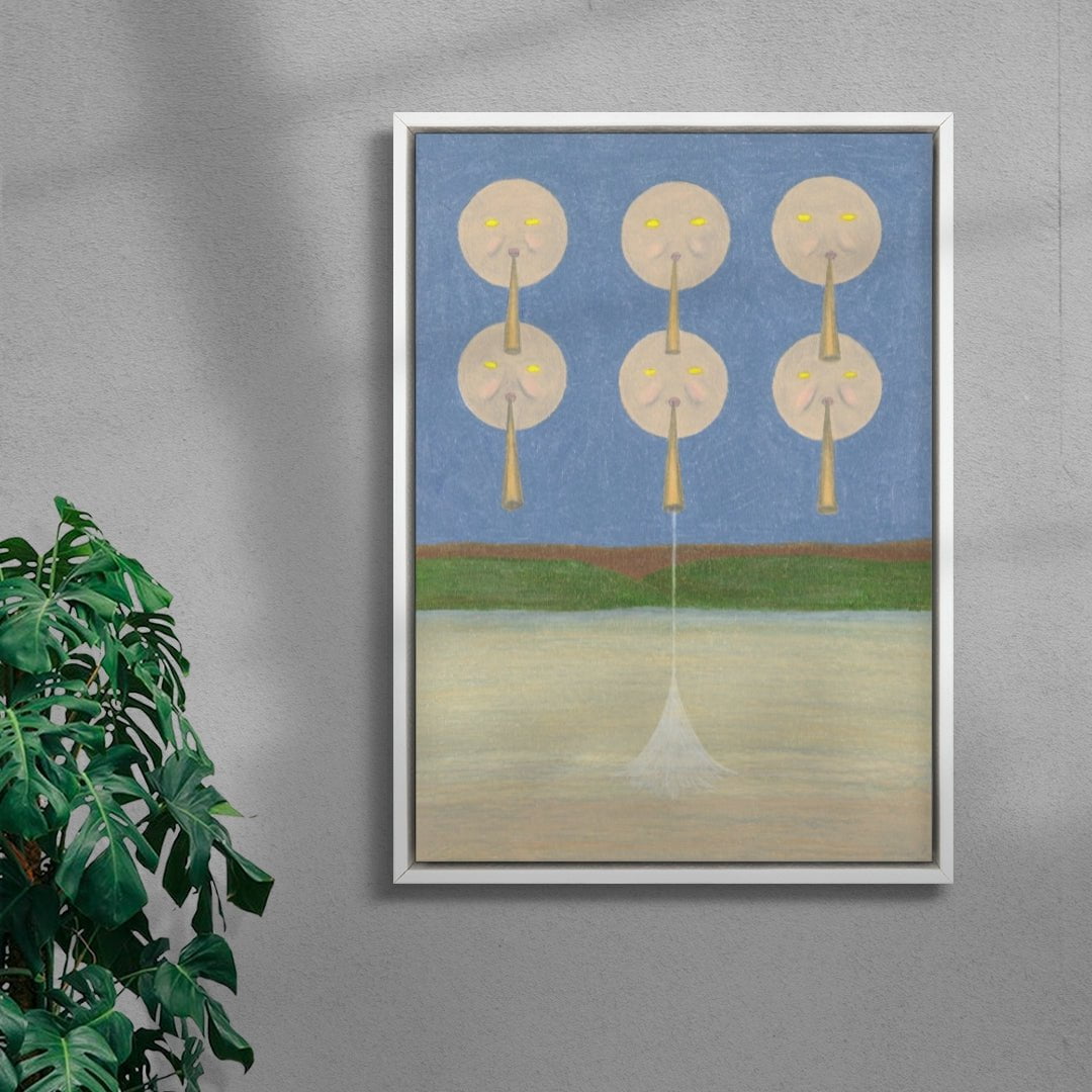 Six Horned Apparition contemporary wall art print by June Gutman - sold by DROOL