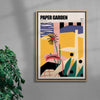 Paper Garden III contemporary wall art print by Stell Paper - sold by DROOL