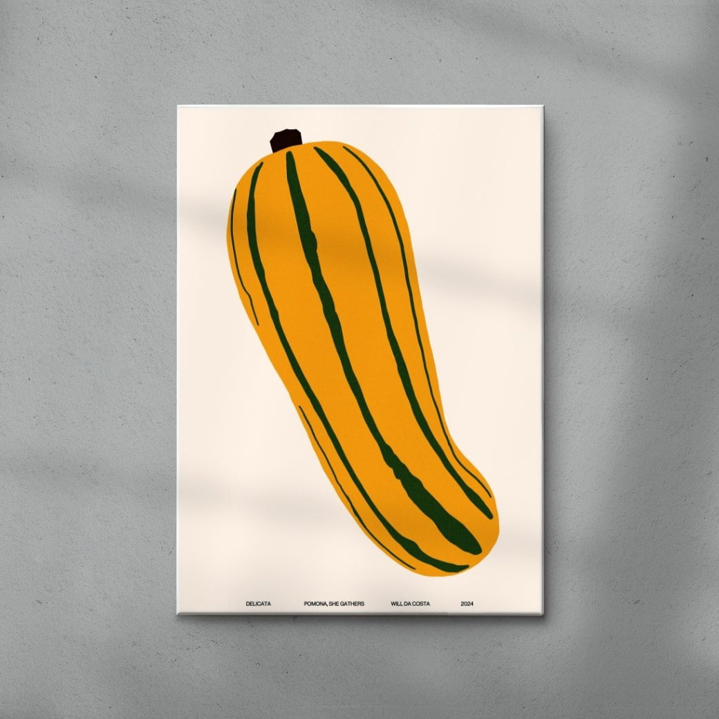 Delicata contemporary wall art print by Will Da Costa - sold by DROOL