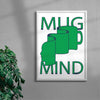 MUG MIND contemporary wall art print by Max Blackmore - sold by DROOL
