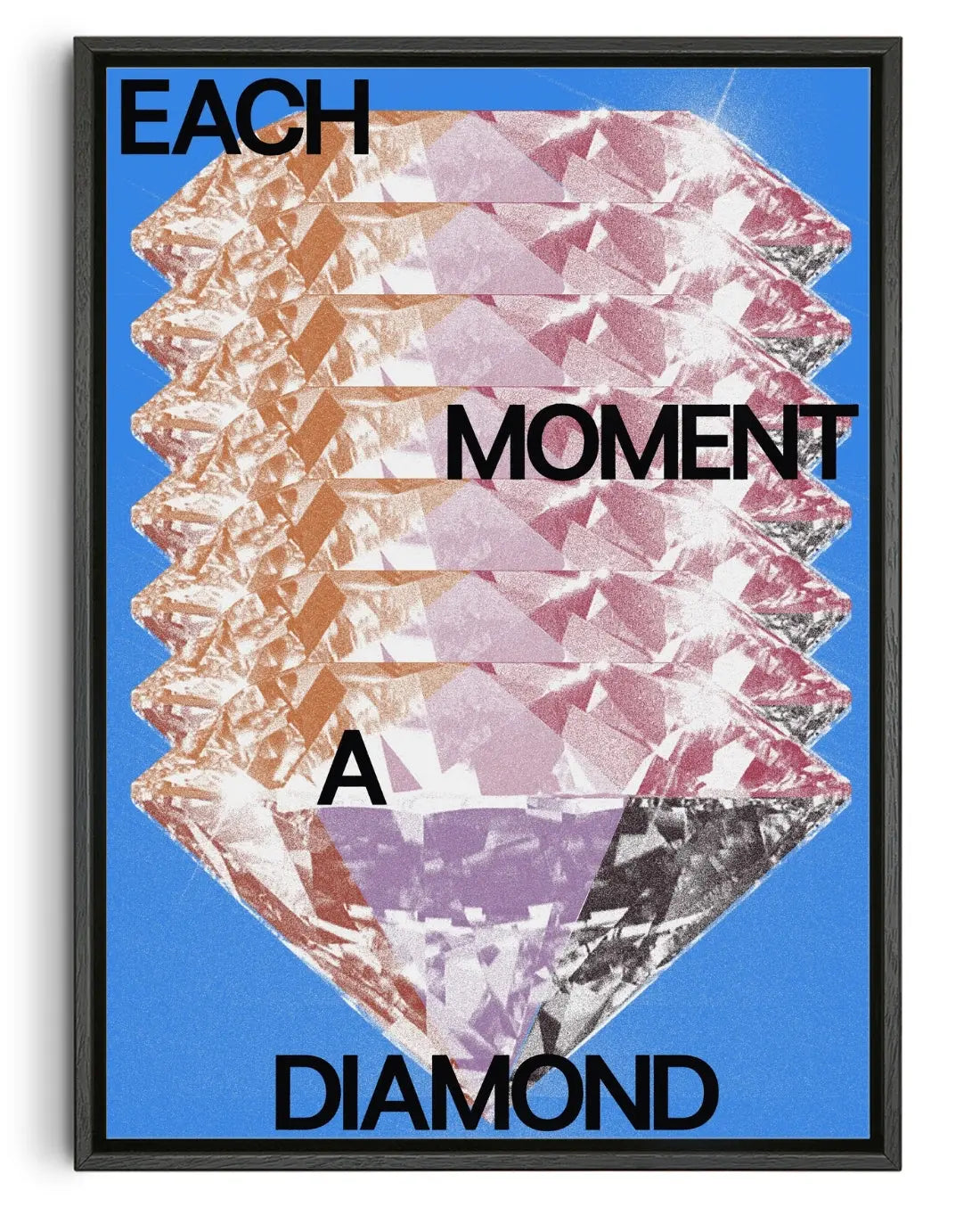 Each Moment A Diamond contemporary canvas print by John Schulisch - sold by DROOL