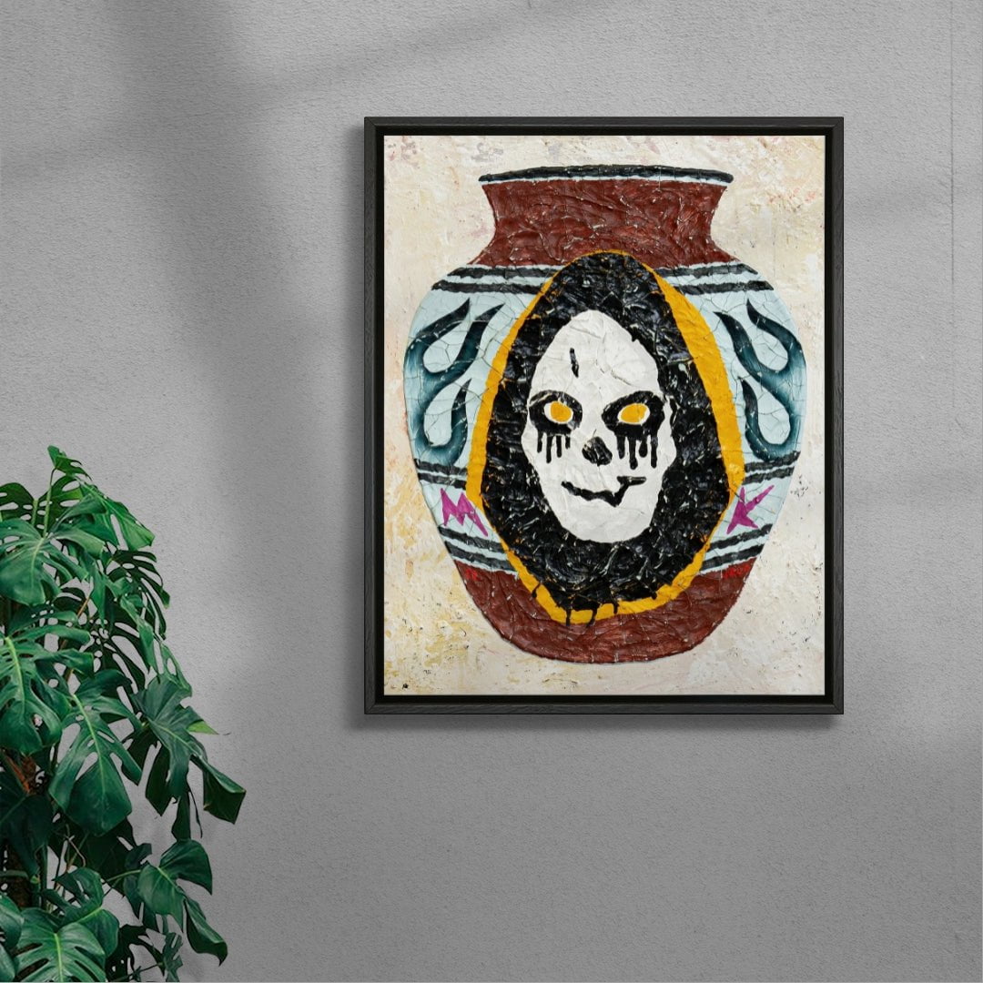 Pot 43 contemporary wall art print by Julien Jaca - sold by DROOL
