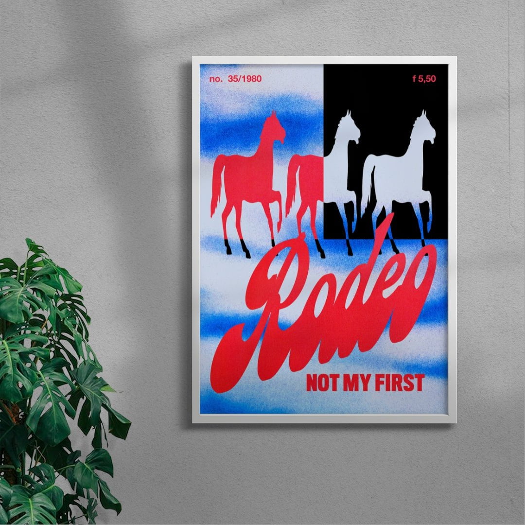 Rodeo contemporary wall art print by Morgan Hislop - sold by DROOL