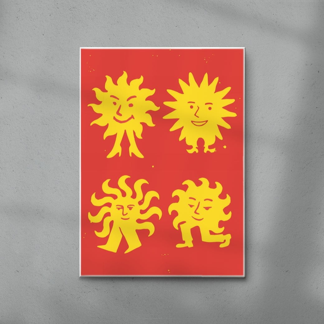 SUN SOL 3 contemporary wall art print by Max Blackmore - sold by DROOL