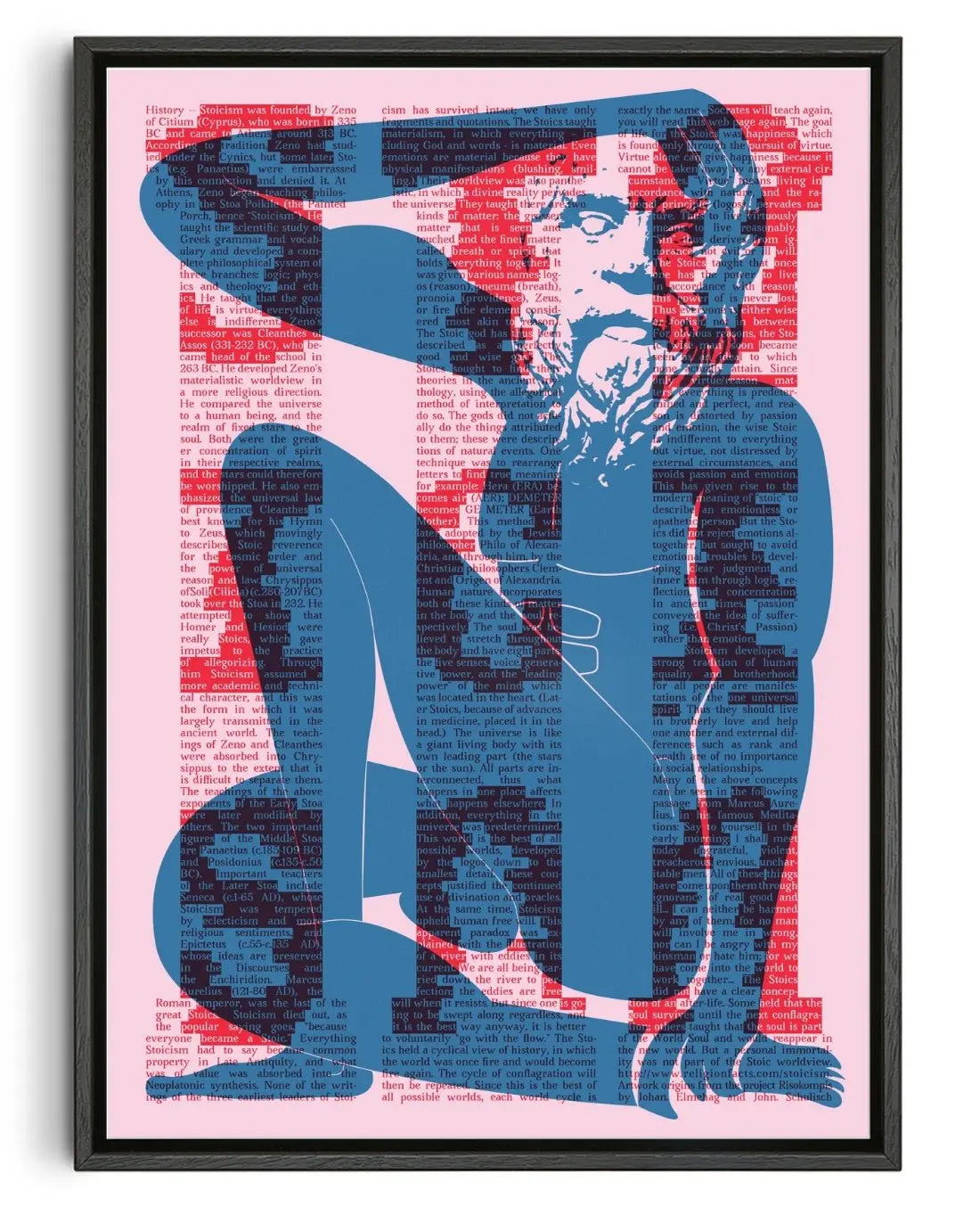Stoicism contemporary wall art print by Studio Trikken - sold by DROOL