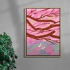 Fukuoka, Cherry Blossoms contemporary wall art print by Lily Kong - sold by DROOL
