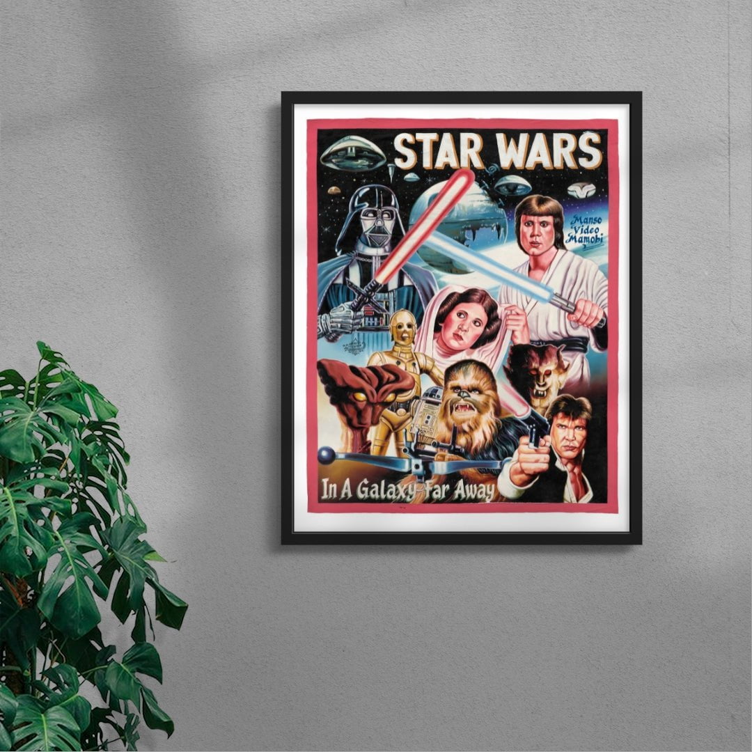 Star Wars contemporary wall art print by Deadly Prey - sold by DROOL