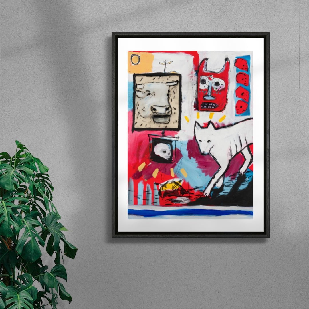 Particles of a lost cause contemporary wall art print by Billy Bagilhole - sold by DROOL