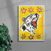 Cougar contemporary wall art print by Caitlin Flood-Molyneux - sold by DROOL