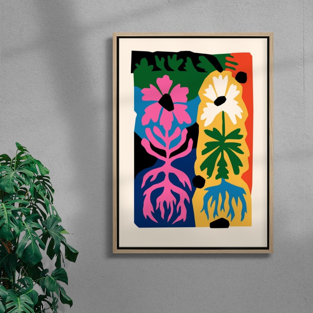 Drinking From the Dark Earth contemporary wall art print by Nick Liefhebber - sold by DROOL