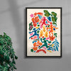 Meeting in the Kaleidoscopic Forest contemporary wall art print by Nick Liefhebber - sold by DROOL