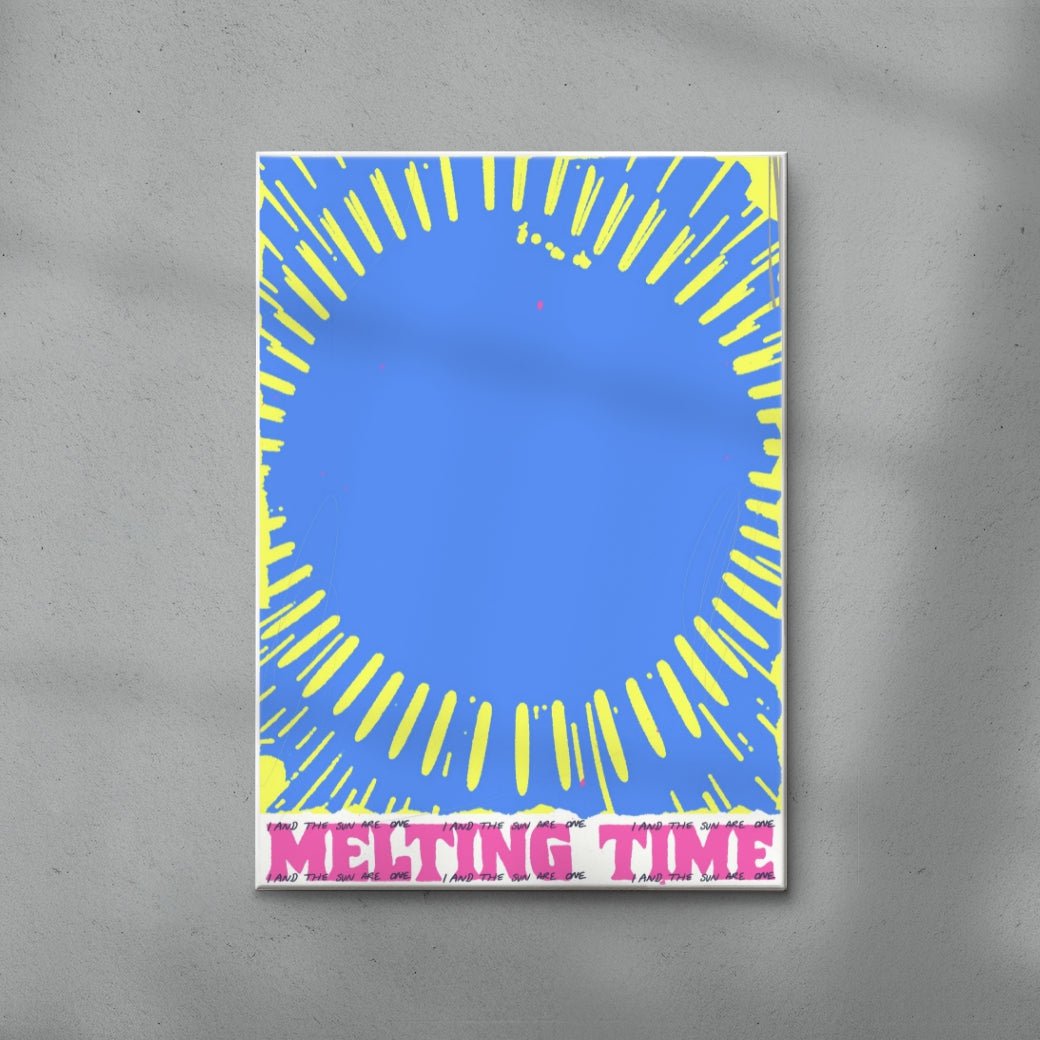 Melting time contemporary wall art print by Jorge Santos - sold by DROOL