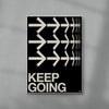 KEEP GOING contemporary wall art print by Brad Mead - sold by DROOL
