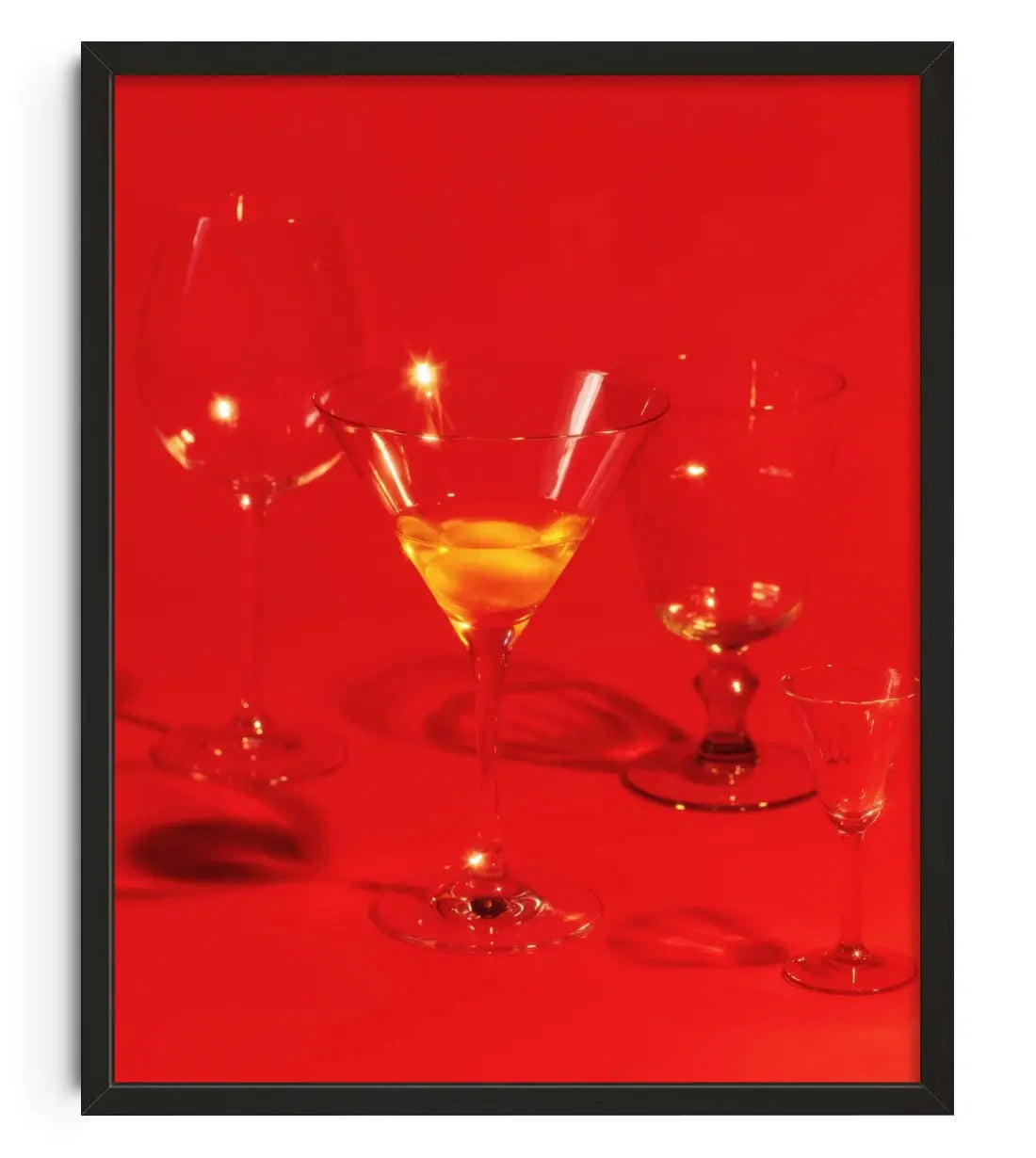 Egg Cocktail contemporary wall art print by Ilka & Franz - sold by DROOL