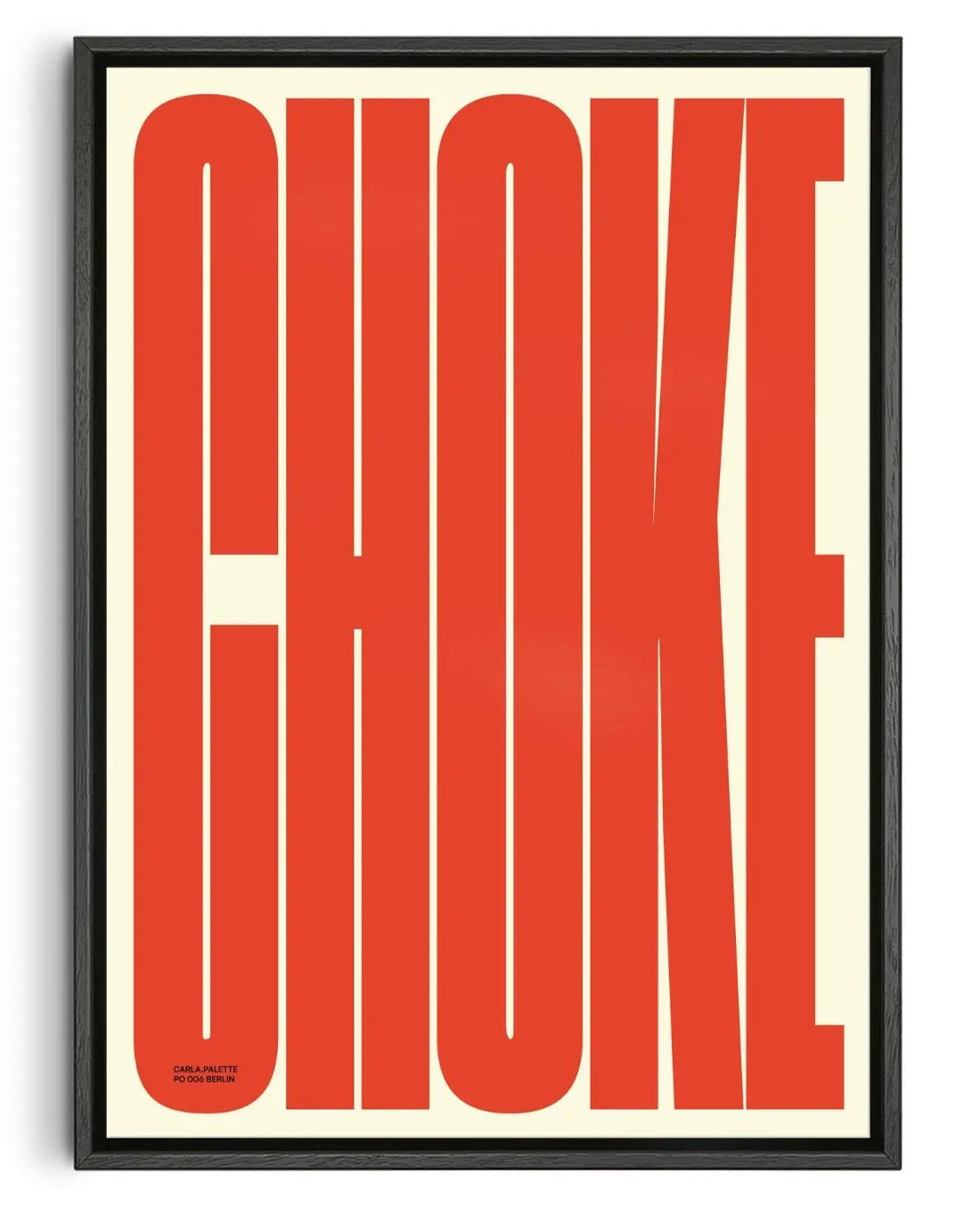 CHOKE contemporary wall art print by Carla Palette - sold by DROOL