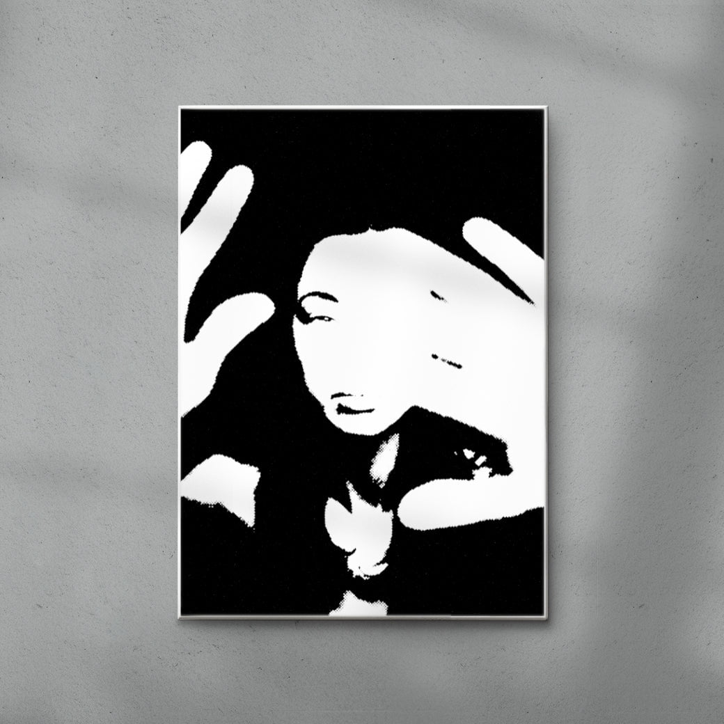Boxed in contemporary wall art print by Sven Silk - sold by DROOL