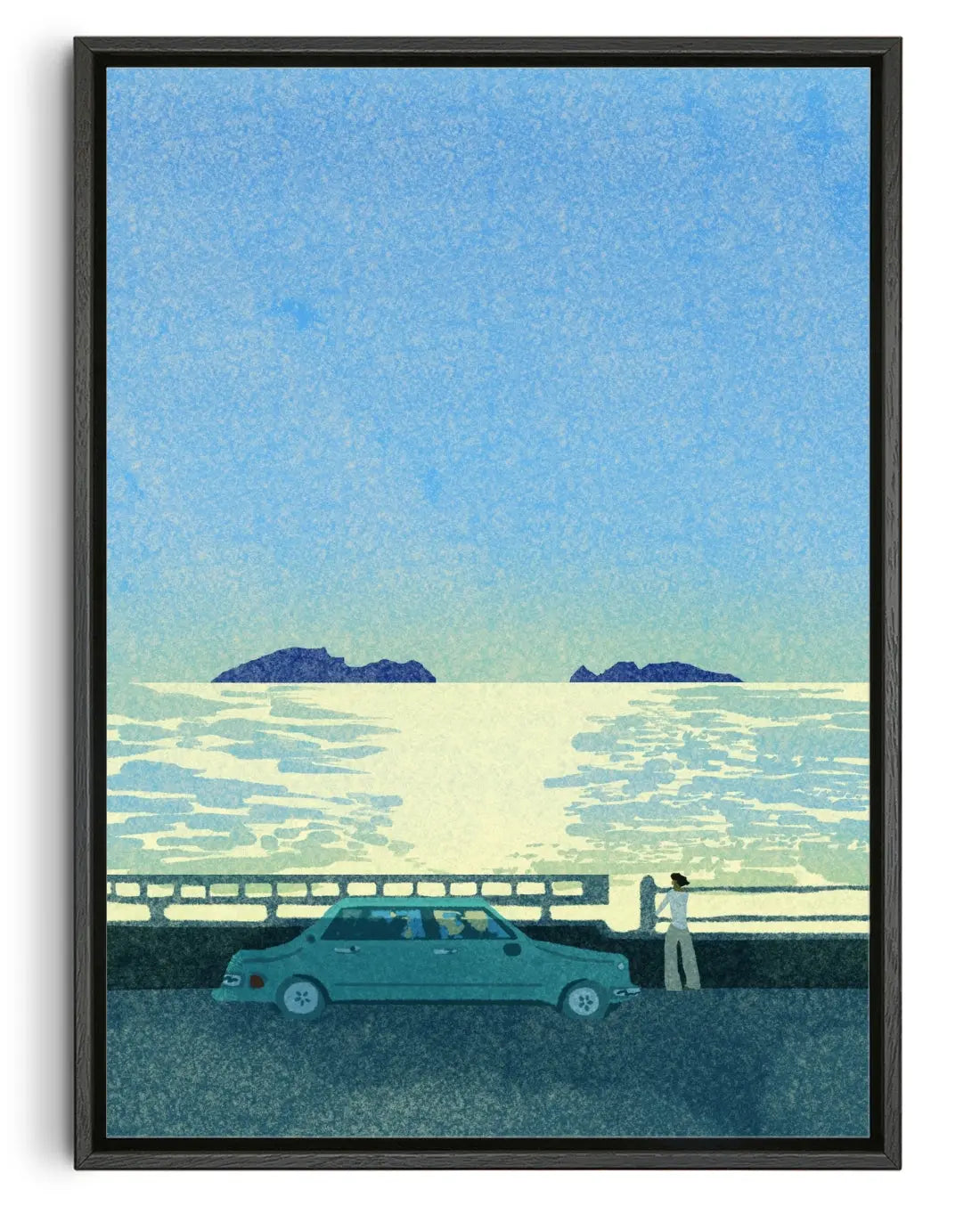 Kamakura contemporary canvas print by Lily Kong - sold by DROOL