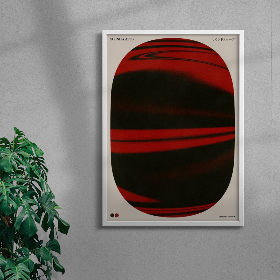 Soundscapes contemporary wall art print by Henry M. - sold by DROOL