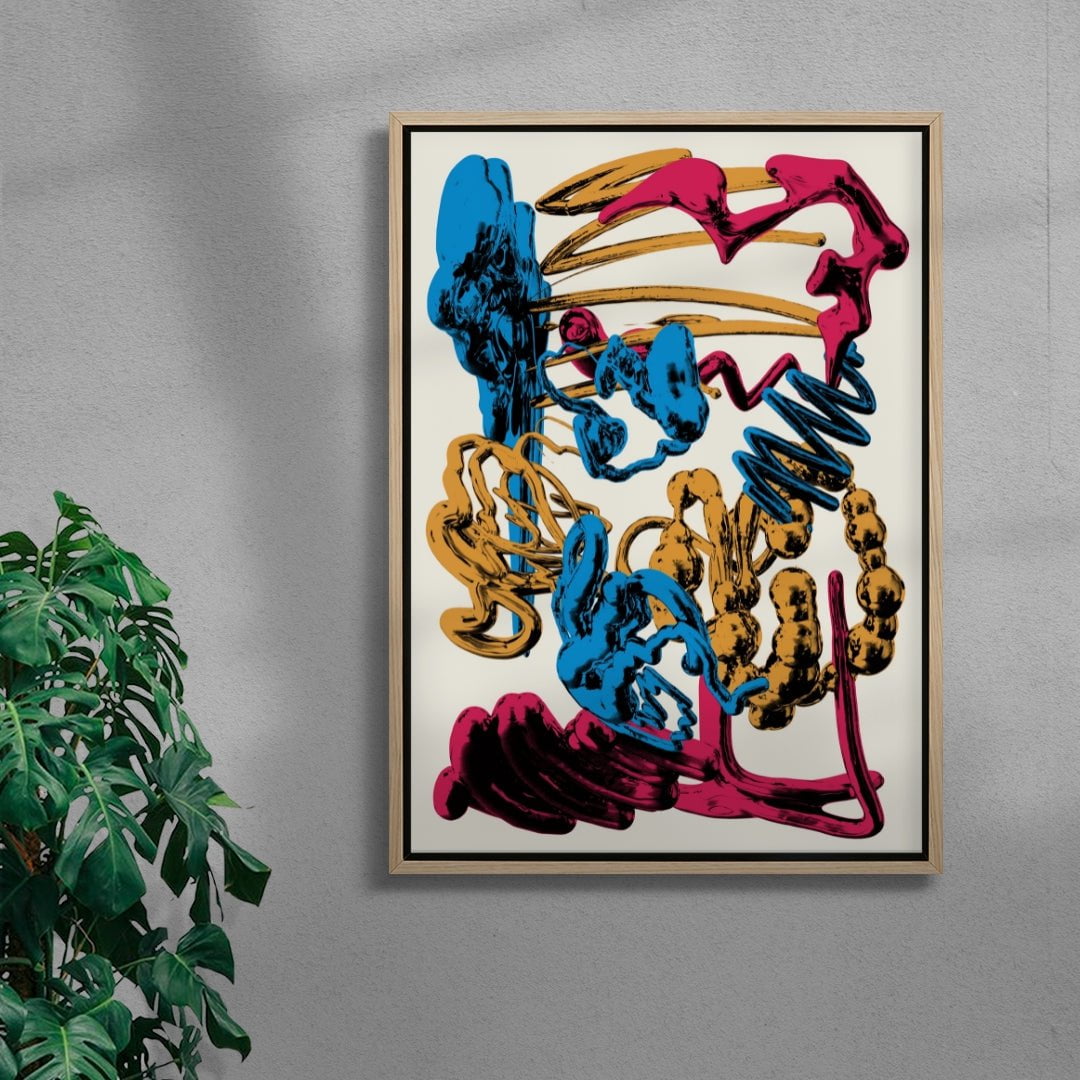 Oculus Waves contemporary wall art print by Tristan Miller - sold by DROOL
