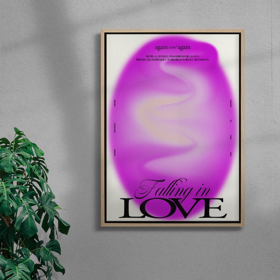 Falling in Love contemporary wall art print by RIM Atelier - sold by DROOL