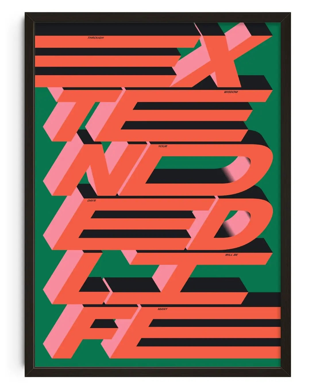 EXTD LIFE contemporary wall art print by Xtian Miller - sold by DROOL