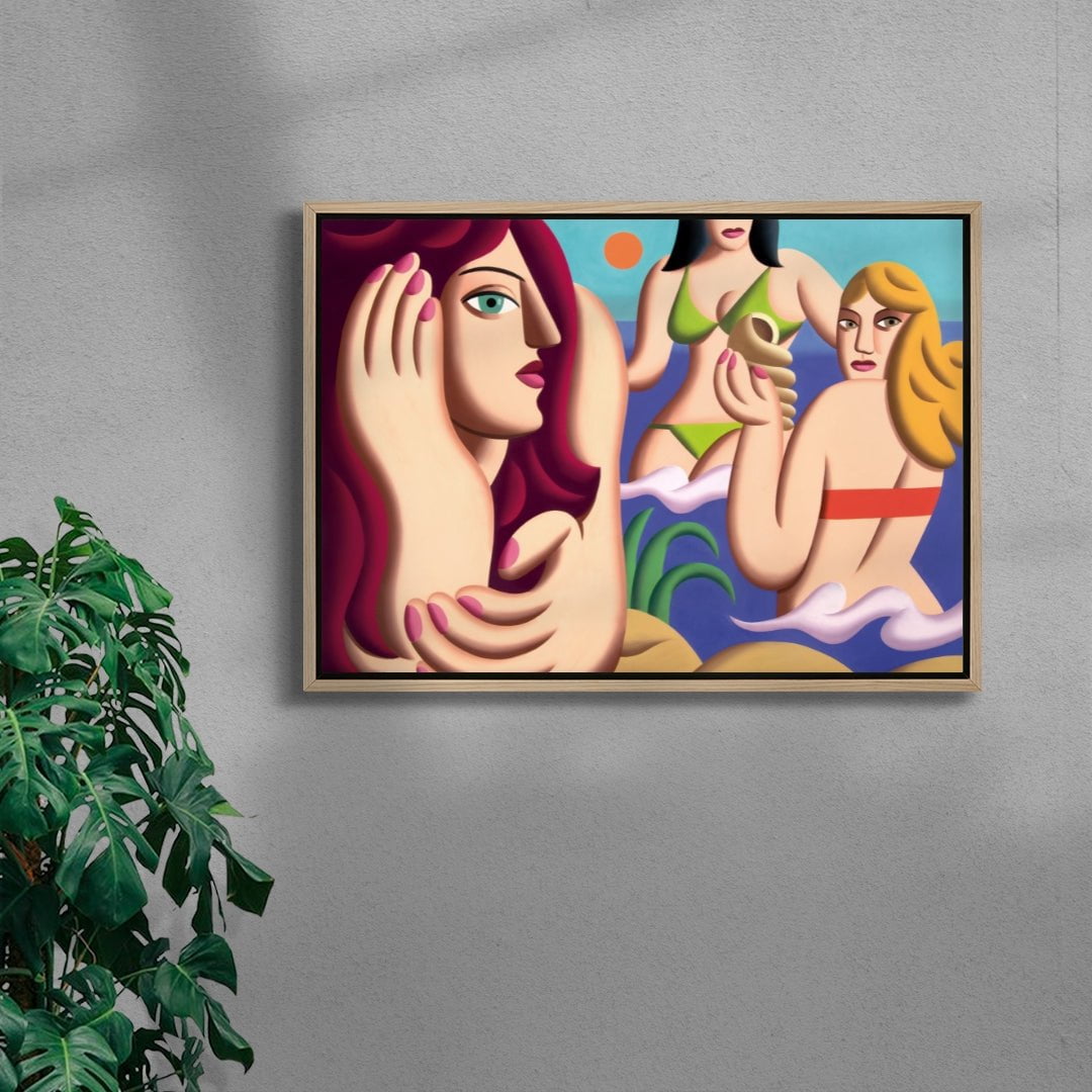 High tide contemporary wall art print by Juan de la Rica - sold by DROOL