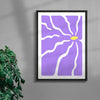 Violet Thirst - UNFRAMED contemporary wall art print by Kim Van Vuuren - sold by DROOL