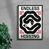 Endless Hissing contemporary wall art print by Alexander Khabbazi - sold by DROOL