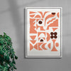 Quatrefoil 2 contemporary wall art print by Rikki Hewitt - sold by DROOL